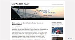 Desktop Screenshot of havewindwilltravel.com